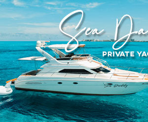 Cancun Yacht Sea Daddy 50 ft Sea Ray Flybridge (6 hrs)