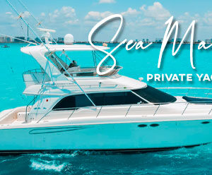 Cancun Yacht Sea Mami 52 ft Sea Ray Flybridge (4 hrs)
