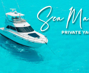 Cancun Yacht Sea Mami 52 ft Sea Ray Flybridge (6 hrs)