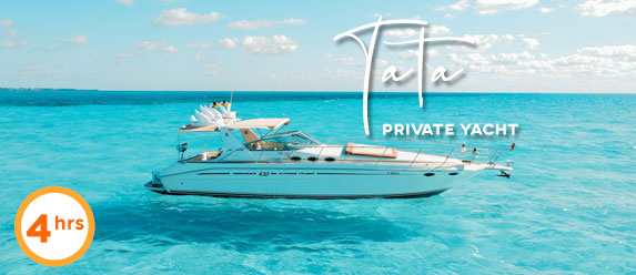 Cancun Yacht 43 ft Tata Sea Ray Sundancer (4 hrs)