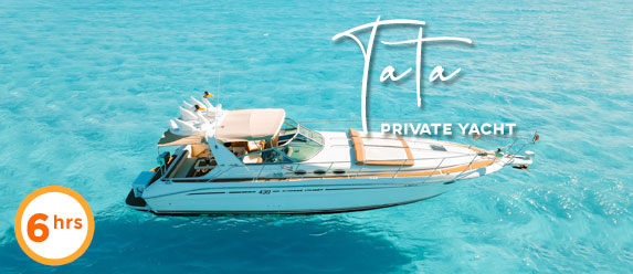 Cancun Yacht 43 ft Tata Sea Ray Sundancer (6 hrs)